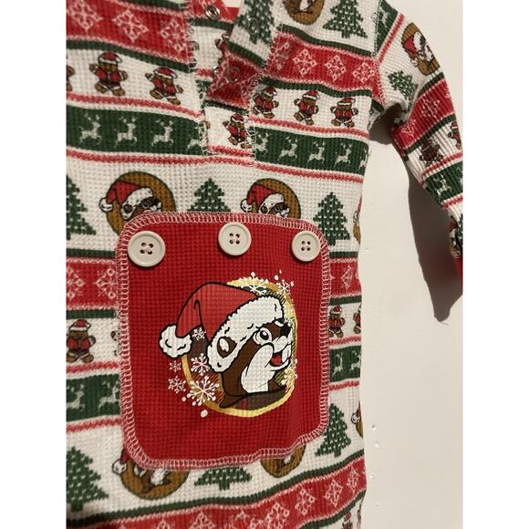 Bucees Christmas Bodysuit Pajama Size 3 Months Beaver Christmas Buc-ees - Picture 5 of 5